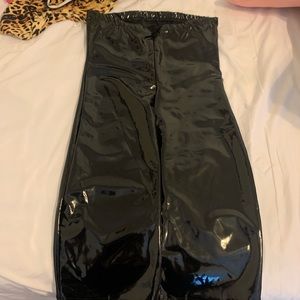 Laura’s boutique latex tube dress